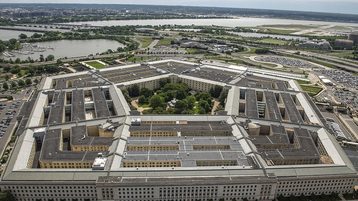 An aerial view of the Pentagon, Washington, D.C., May 11, 2021. (DOD photo by U.S. Air Force Staff Sgt. Brittany A. Chase)