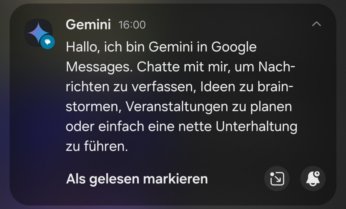 Уведомление о Gemini в приложении Google Сообщения: ассистент появляется в сервисах Google без отдельной установки