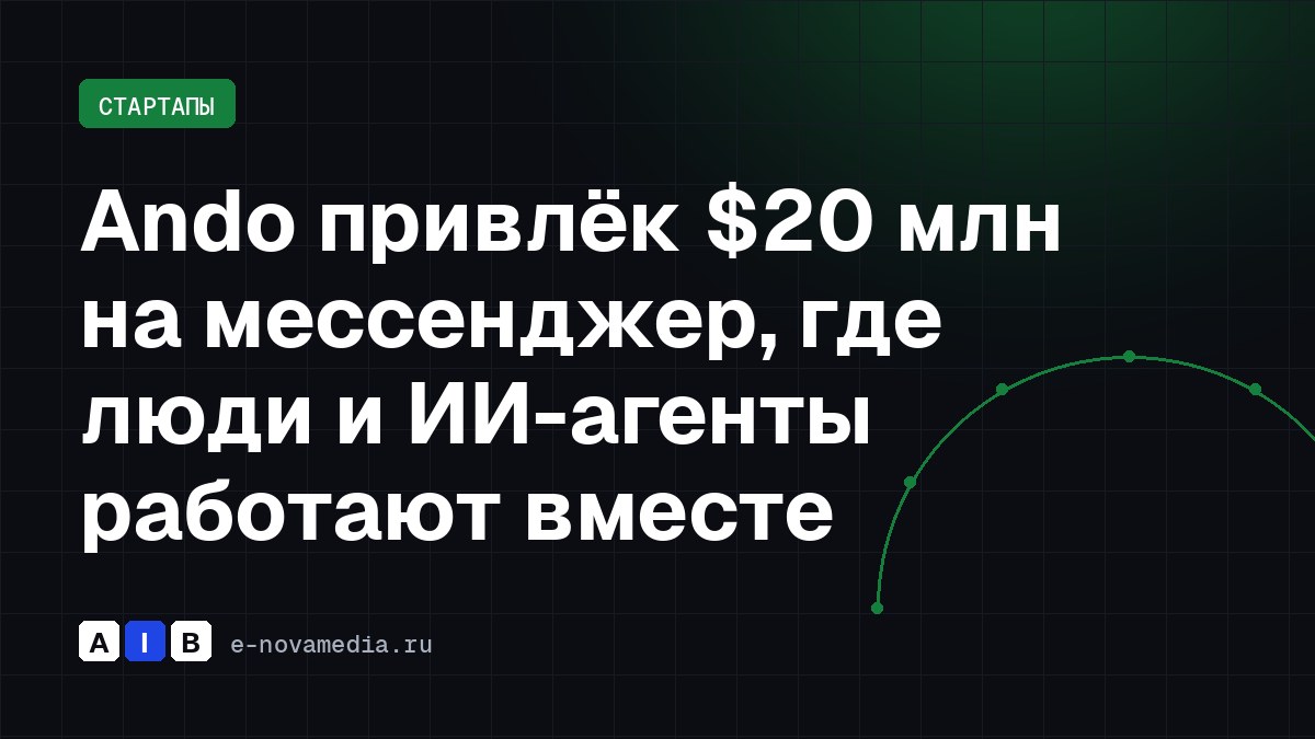 Ando привлёк $20 млн на мессенджер, где люди и ИИ-агенты работают вместе