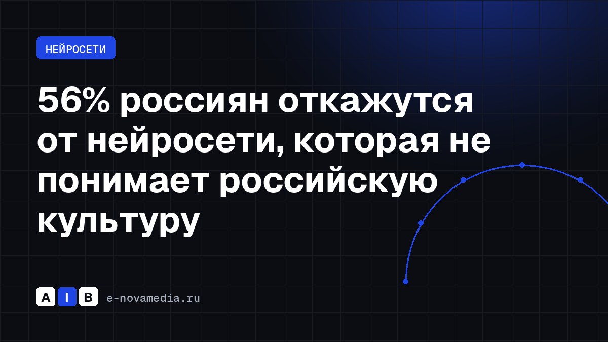 56% россиян откажутся от нейросети, которая не понимает российскую культуру